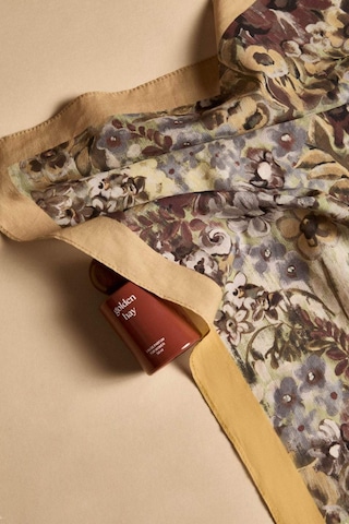 Defacto Manuka X Defacto Kadın Çiçek Desenli Pamuklu Bandana H9063ax26smbe18 Mavi-be18