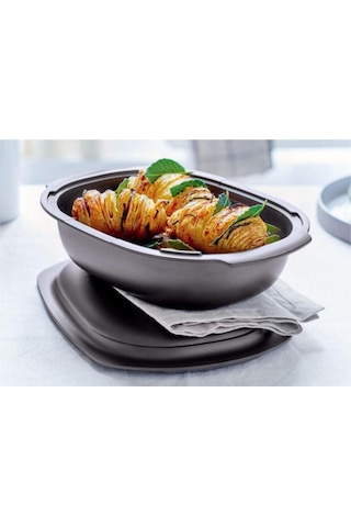 Tupperware Ultra Pro 2 Lt Fırın Kabı Antrasit