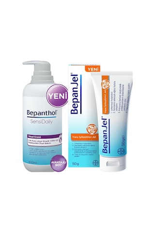 Bepanthol Sensidaily Pompalı Vücut Kremi 400 ML + Bepanjel Yara İ