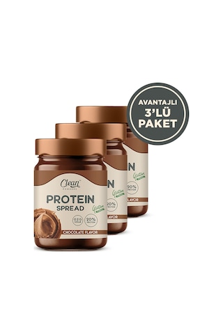 Clean Powders Protein Spread 350 Gr Çikolata 3 Adet