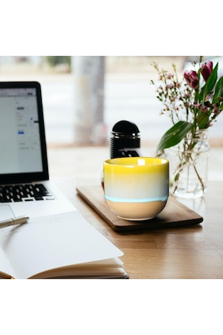 Suntek Magideal Seramik Bardaklar 150 Ml Japon Tarzı Sake Kupa Sarı