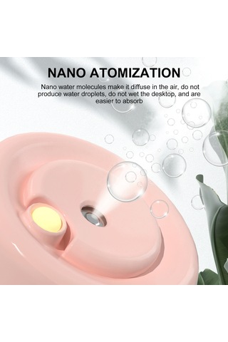 Hangfox Usb Nemlendirici 180ml Ev/ofis/araç İçin Isınır Işıklı Gece Lambası Otomatik Kapanma Beyaz