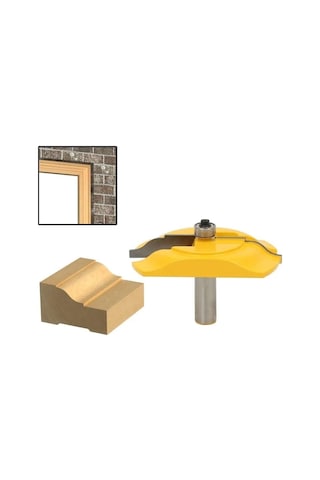 1pc Tuğla Kalıp Dış Gövde Yönlendirici Biti 1/2 'shank Hattı Bıçağı Ağaç İşleme Kesici Tenon Kesici Ahşap İşleme Araçları İçin