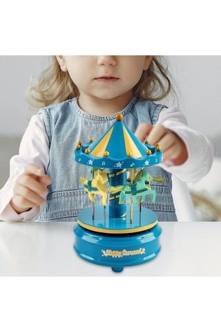 Suntek Atlıkarınca At Müzik Kutusu Çocuklar Için Müzik