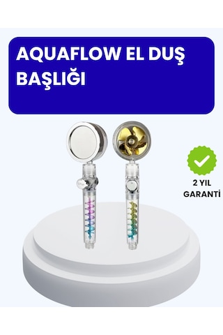 Sağanak Yağmur Etkili El Duşu Start Stop Tuşlu Su Tasarruflu Krom