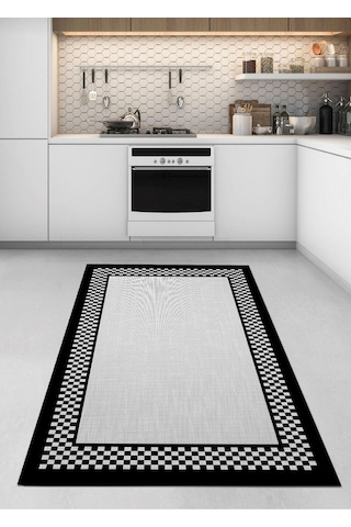 Dama, Kaymaz Dökülmez Deri Taban Mutfak Halısı