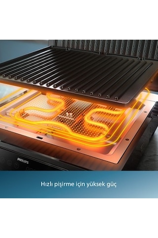 Izgara Ve Tost Makinesi, Hassas Dijital Kontrol Ve Tam Açılır Tasarım