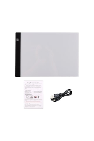 Tcherchi Usb İle Çalışan A5 Led Çizim Tableti - 3 Seviyeli Ayarlanabilir Parlaklık, Taşınabilir, Göz Koruyucu Tasarım