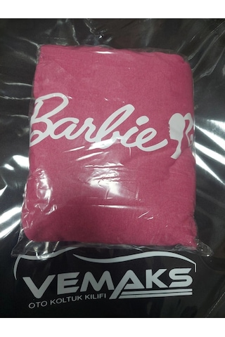 Pembe Barbie Servis Kılıfı & Koltuk Kılıfı Pamuk Penye