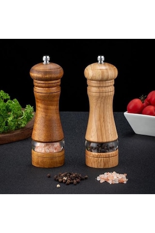 Besthome1 Kahverengi 6 Tuz Öğütücü, Pürüzsüz Yüzey, Kullanışlı Mutfak Aracı Kahverengi