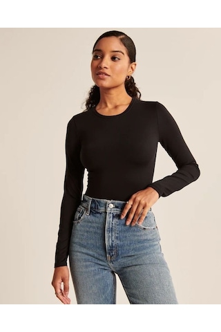 Reka Moda Süprem Kumaş Bluz Siyah