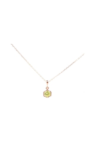 925 Ayar Gümüş Peridot Taşlı Çiçekli Kolye 248072234 925 Ayar Gümüş Peridot Taşlı Çiçekli Kolye 248072234