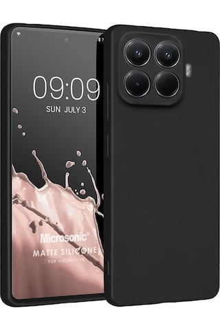 Microsonic Matte Silicone Xiaomi 15t Pro Kılıf Siyah -
