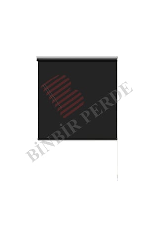 Siyah Blackout Stor Perde Karartma, Isı & Işık Yalıtımlı, Ev & Ofis Kullanımı, Alüminyum Mekanizma