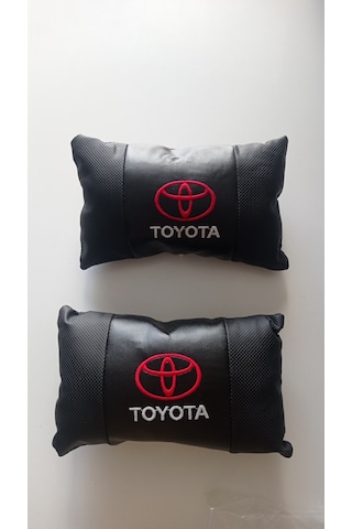 Toyota Oto Koltuk Boyun Yastığı Tüm Modeller İçin Uygundur Bej - Siyah Siyah