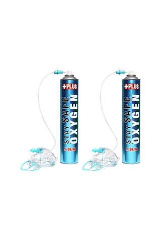 Stay Safe Oksijen Plus Oksijen Tüpü 2 x 165 G