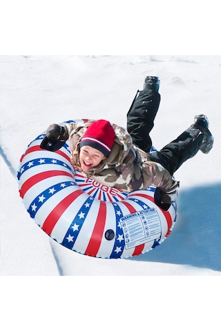 Moveevo "büyük Boy Pvc Kayak Tüpü - Çocuklar Ve Yetişkinler İçin Renkli Kış Eğlencesi" Diğer