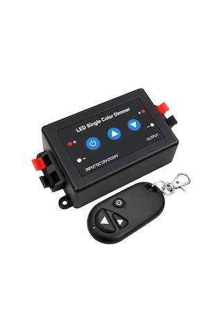 Powermaster Pm-37847 Tek Renk Şerit Led Dimmer Kablosuz Rf Uzaktan Kumandalı Kontrol Cihazı