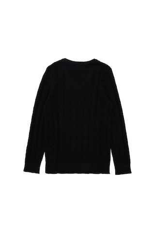 U.S. Polo Assn. Erkek Çocuk Siyah Basic V Yaka Kazak 50293535-VR046
