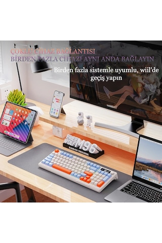 2.4g Bluetooth Çift Bağlantı Gaming Oyuncu Klavye Manyetik Klavye