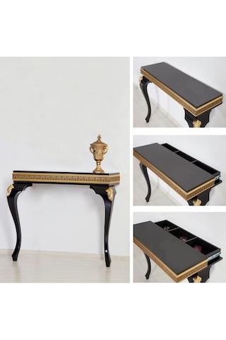 Klasik Dresuar Modelleri, Siyah Gizli Bölmeli Dresuar - Ferro A2- Siyah