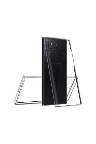 Teknomoda Samsung Uyumlu Galaxy Note 10 Plus 360 Kilif Seffaf Silikon Ön Arka 397703288