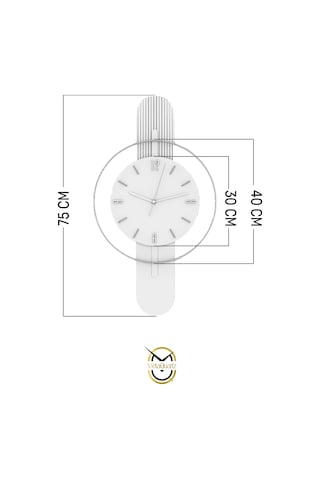 MetaQuartz Aksesuar Beyaz Sahra Elegant Plus Black Fred Serisi - Modern Saat