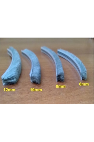 Cam Balkon, Sineklik Kıl Fitil/Fırça 6,7*12 Mm Gri Renk