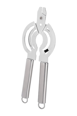 Kangvka Stainless Steel Çok Amaçlı Gıda Kavanoz Açıcı - Dişli Ağızlı, Kolay Kullanıma, Dayanıklı Mutfak Aracı Diğer