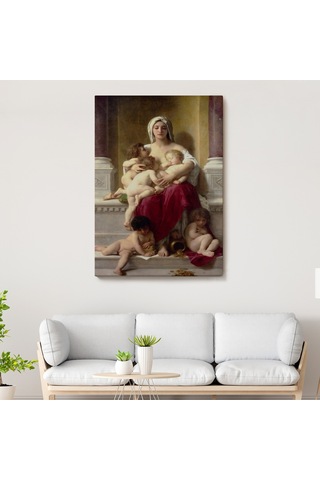 Yetiştirme Yurdundaki Kadın Ve Çocuklar Duvar Tablosu William-adolphe Bouguereau-6147 50 X 70