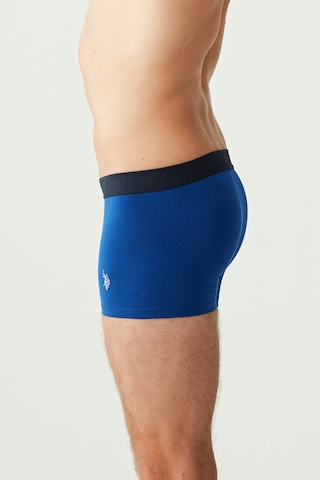 U.S. Polo Assn. Erkek Lacivert - Saks - Lacivert Melanj 3 Lü Boxer 80307 Lacivert