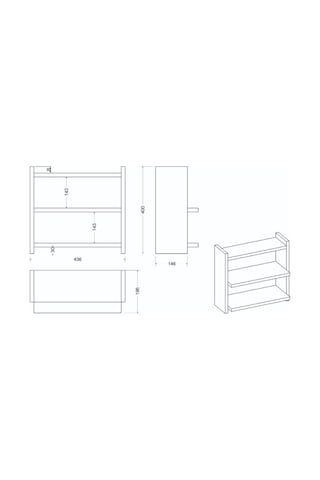 Zen Tezgah Üstü Raf- Antrasit Antrasit