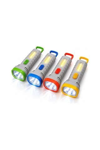 Ksmart K-0056 2in1 El Feneri 2xaaa Pilli Asma Aparatlı- 12'li Paket