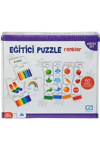 Eğitici Puzzle Renkler 60 Parça Çocuk Oyuncak Eğitici Montessori