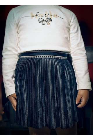 Mayoral Kız Çocuk Pileli Etek 4903 Siyah