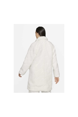 Nike Sportswear Icon Clash White Long Sherpa Kadın Ceket Beyaz Beyaz