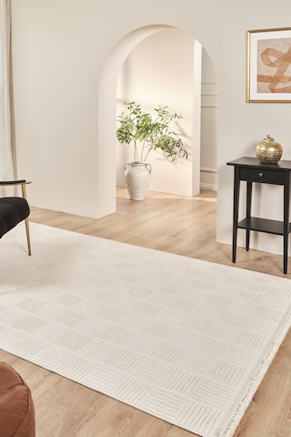 Kaşmir Halı 7/24 İskandinav Tundra 80x300 Cm Bej
