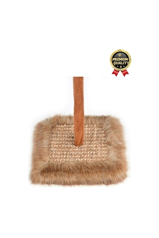 Özel Üretim Dayanıklı Eğlenceli 14x14 Cm En 26 Cm Yükseklik Sesli Oyuncaklı Kedi Tırmalama Tahtası