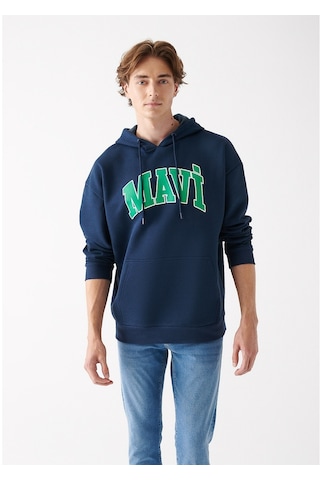 Mavi - Mavi Logo Baskılı Lacivert Sweatshirt 067149-29743 Lacivert (555249386) Lacivert