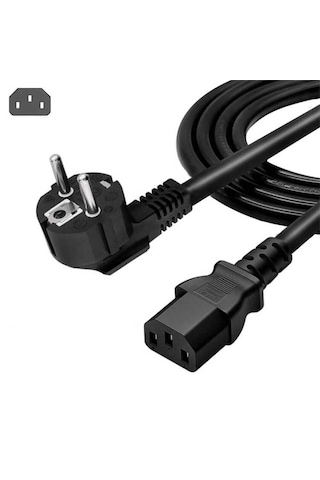 1.5 Metre C13 Power Kablo Bilgisayar Pc Kasa Monitör Güç Kablosu 150cm