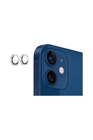 Apple Uyumlu iPhone 12 Zore Cl-06 Kamera Lens Koruyucu Gold