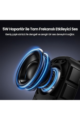 Nowgo Lava Clip 5w Klipsli Su Geçirmez Taşınabilir Mini Bluetooth Hoparlör Bej