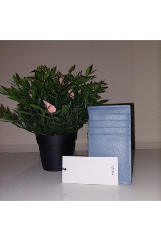 Mango Mavi Kartlık Safiano Mavi