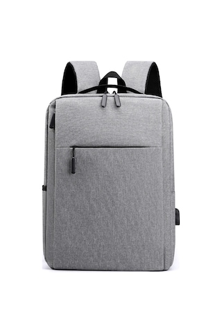 Maiyame Usb Şarj Portlu 14l Hafif Yüksek Kapasiteli İş/seyahat Çanta - Gri 28x12x41cm