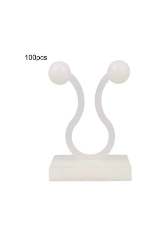 Ulzyvf Lebihmurah 4982 Yeşil Ev 100 Adet Kendinden Yapışkanlı Ev Duvar Tesisi Tırmanma Sabitleyici Tutucu Klip Asma Kelepçe Kanca, Yeşil Ev Desenli