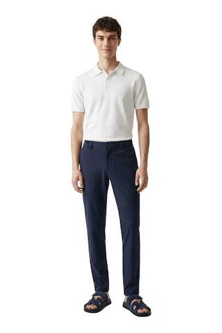 Anthony Jackson Premium Erkek Triko Polo Yaka T-shirt Giovanni Beyaz