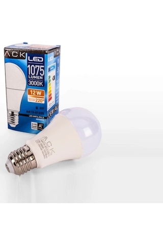 Ack 12 W Led A60 Ampul - Gün Işığı 3000k - E27 - Aa13-01220