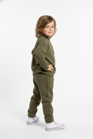 Fermuar Detaylı Şimşek Baskılı 2 Li Takım Haki