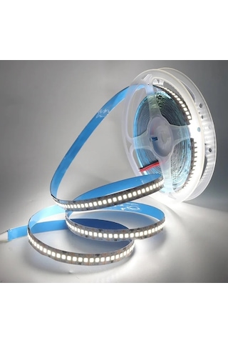 5metre 240 Led/m Şerit Led Hortum 6500k Soğuk Beyaz Kendinden Yapışkanlı Güçlü Smd2835 12v Dc Ip20