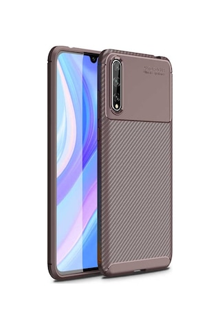 Huawei P Smart S (Y8P) Kilif Karbon Silikon Case 406653312